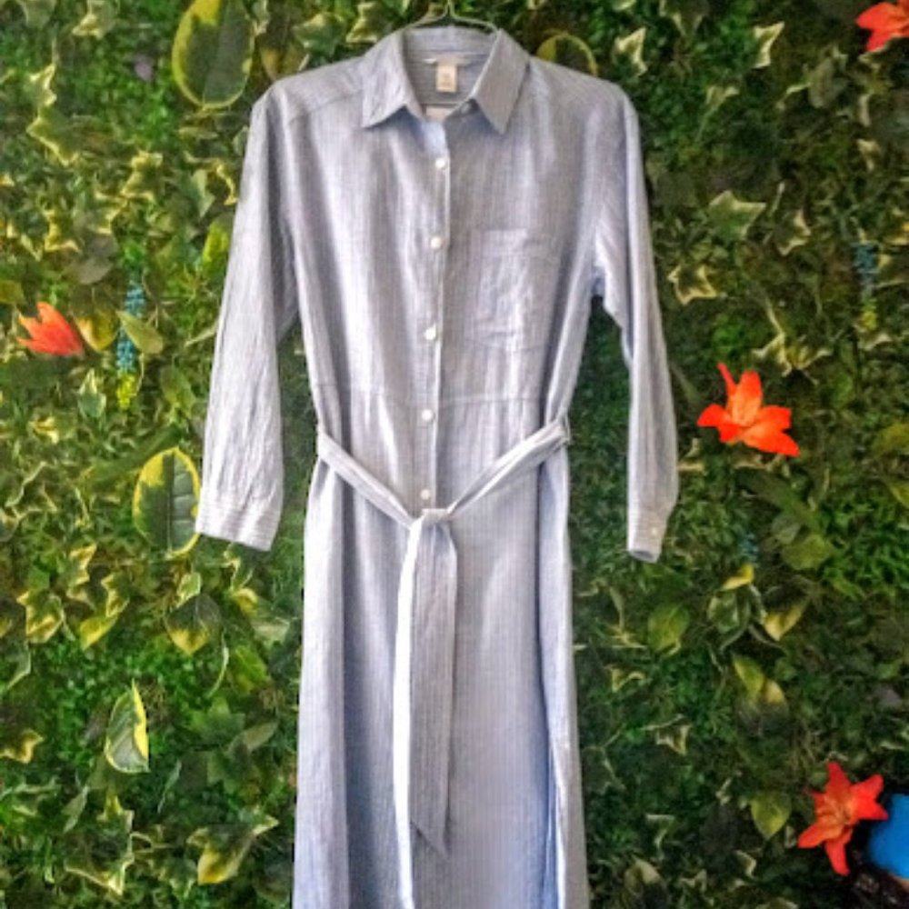 NWT H&M linen blend dress